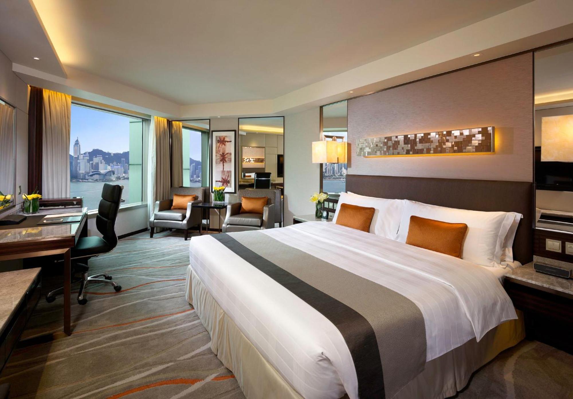 Chambre Lit King-Size Club InterContinental Skyline Harbour avec Accès au Salon Exécutif