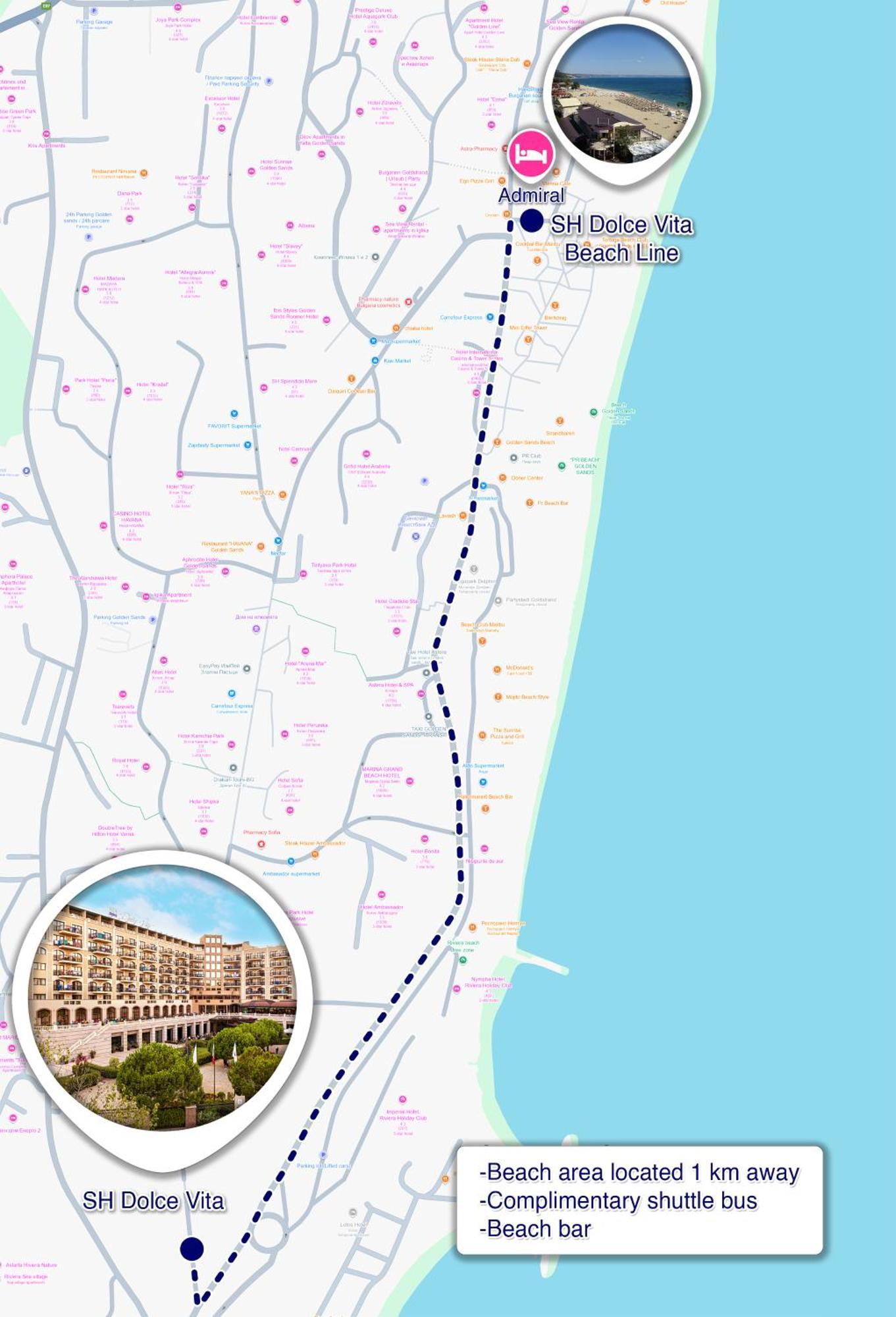 Three-Bedroom Apartment with Kitchen and Sea View - Free Aquapark & Beach Access