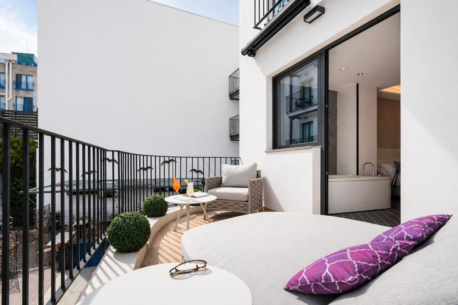 Chambre Double Premium avec Jacuzzi Intérieur et Terrasse